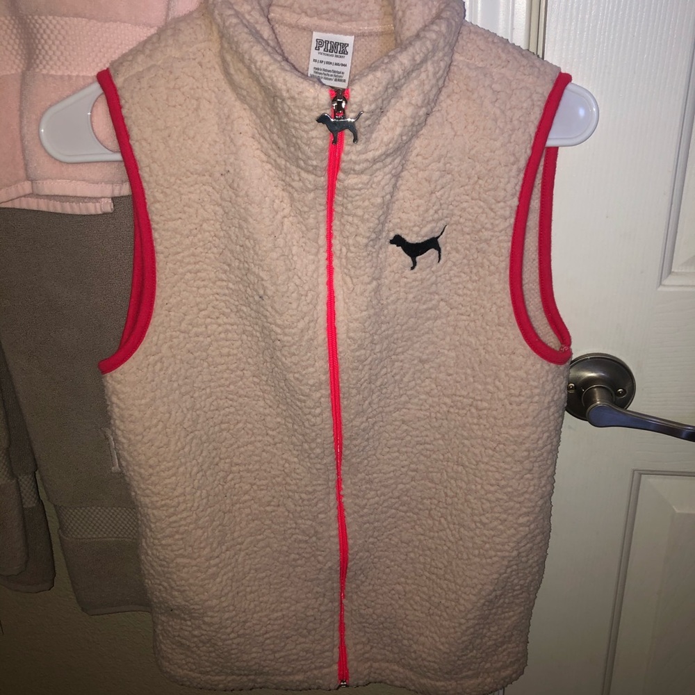 VICTORIA’s SECREt PINK TEDDY VEST